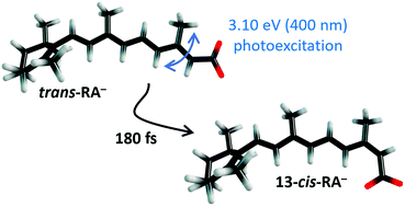 Graphical abstract: Ultrafast photoisomerisation of an isolated retinoid