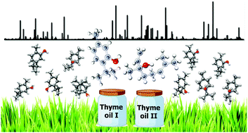 Graphical abstract: Analysis of thyme essential oils using gas-phase broadband rotational spectroscopy