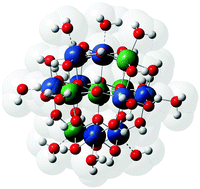 Graphical abstract: Energetics of paramagnetic oxide clusters: the Fe(iii) oxyhydroxy Keggin ion