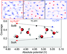 Graphical abstract: Water structures on a Pt(111) electrode from ab initio molecular dynamic simulations for a variety of electrochemical conditions