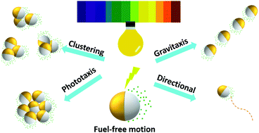 Graphical abstract: Fuel-free light-driven micro/nanomachines: artificial active matter mimicking nature