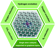 Graphical abstract: Single atom electrocatalysts supported on graphene or graphene-like carbons