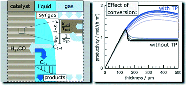 Graphical abstract: Performance of diffusion-optimised Fischer–Tropsch catalyst layers in microchannel reactors at integral operation