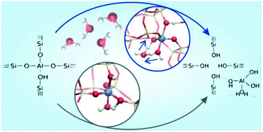 Graphical abstract: Collective action of water molecules in zeolite dealumination