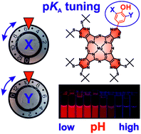 Graphical abstract: Magnesium tetrapyrazinoporphyrazines: tuning of the pKa of red-fluorescent pH indicators