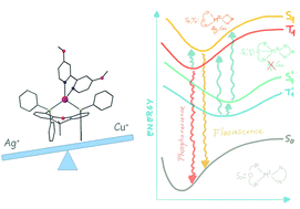 Graphical abstract: Photoluminescent Cu(i) vs. Ag(i) complexes: slowing down emission in Cu(i) complexes by pentacoordinate low-lying excited states