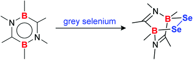 Graphical abstract: Oxidative addition of elemental selenium to 1,4,2,5-diazadiborinine