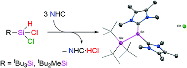 Graphical abstract: NHC-stabilized silyl-substituted silyliumylidene ions