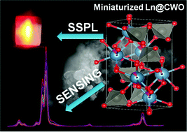 Graphical abstract: Strong photoluminescence and sensing performance of nanosized Ca0.8Ln0.1Na0.1WO4 (Ln = Sm,Eu) compounds obtained by the dry “top-down” grinding method