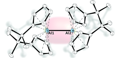 Graphical abstract: A bis(aluminocenophane) with a short aluminum–aluminum single bond