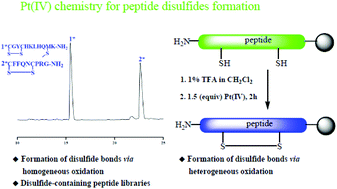 Graphical abstract: A study to develop platinum(iv) complex chemistry for peptide disulfide bond formation