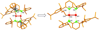 Graphical abstract: Formation of a dimeric tungsten(i) complex via C–H activation