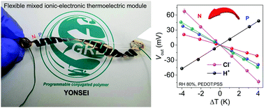 Graphical abstract: Chloride transport in conductive polymer films for an n-type thermoelectric platform