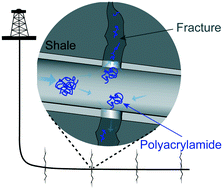 Graphical abstract: Mechanical degradation of polyacrylamide at ultra high deformation rates during hydraulic fracturing