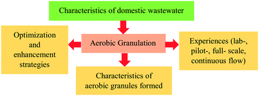 Graphical abstract: A review of the treatment of low–medium strength domestic wastewater using aerobic granulation technology