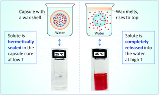 Graphical abstract: Responsive capsules that enable hermetic encapsulation of contents and their thermally triggered burst-release