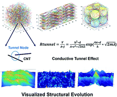 Graphical abstract: Visualized simulation for the nanostructure design of flexible strain sensors: from a numerical model to experimental verification