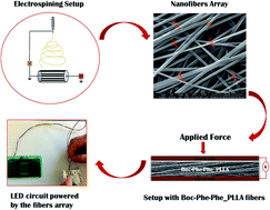 Graphical abstract: Self-assembly of dipeptide Boc-diphenylalanine nanotubes inside electrospun polymeric fibers with strong piezoelectric response