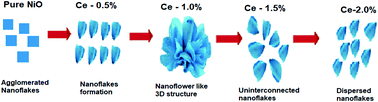 Graphical abstract: Mesoporous 3D network Ce-doped NiO nanoflakes as high performance electrodes for supercapacitor applications