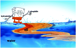 Graphical abstract: A superhydrophobic and elastic melamine sponge for oil/water separation