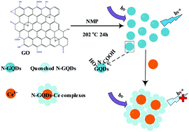Graphical abstract: A new fluorescence probe comprising nitrogen-doped graphene quantum dots for the selective and quantitative determination of cerium(iv)
