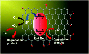 Graphical abstract: Red mud modified with graphene oxide for enhanced visible-light-driven photocatalytic performance towards the degradation of antibiotics