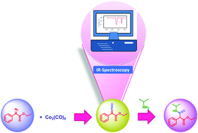 Graphical abstract: Infrared spectroscopic detection of ketene formation from carbene and CO sources: an amide synthesis