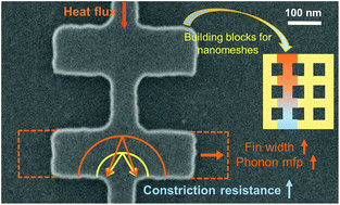 Graphical abstract: Thermal transport through fishbone silicon nanoribbons: unraveling the role of Sharvin resistance