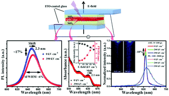 Graphical abstract: Quantum-confined stark effect in the ensemble of phase-pure CdSe/CdS quantum dots