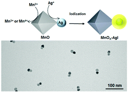 Graphical abstract: Oxidative nucleation and growth of Janus-type MnOx–Ag and MnOx–AgI nanoparticles