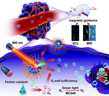 Graphical abstract: MnFe2O4-decorated large-pore mesoporous silica-coated upconversion nanoparticles for near-infrared light-induced and O2 self-sufficient photodynamic therapy