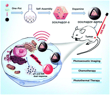 Graphical abstract: A dual factor activated metal–organic framework hybrid nanoplatform for photoacoustic imaging and synergetic photo-chemotherapy
