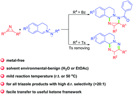 Graphical abstract: Chemodivergent reaction of azomethine imines and 2H-azirines for the synthesis of nitrogen-containing scaffolds