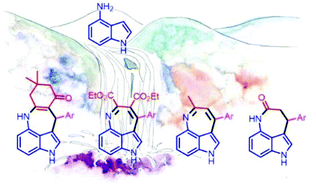 Graphical abstract: 4-Aminoindoles as 1,4-bisnucleophiles for diversity-oriented synthesis of tricyclic indoles bearing 3,4-fused seven-membered rings