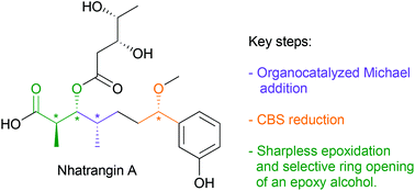 Graphical abstract: Formal enantioselective synthesis of nhatrangin A