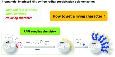Graphical abstract: RAFT coupling chemistry: a general approach for post-functionalizing molecularly imprinted polymers synthesized by radical polymerization
