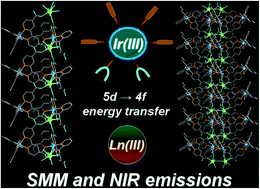 Graphical abstract: Luminescent Ir(iii)–Ln(iii) coordination polymers showing slow magnetization relaxation