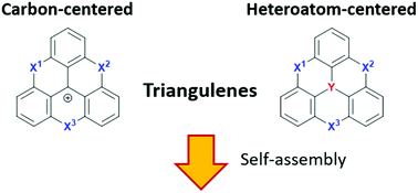 Graphical abstract: The supramolecular assemblies based on heteroatom-containing triangulenes