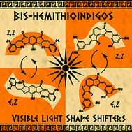 Graphical abstract: Symmetric and nonsymmetric bis-hemithioindigos – precise visible light controlled shape-shifters