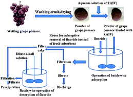 Graphical abstract: Grape pomace as a biosorbent for fluoride removal from groundwater