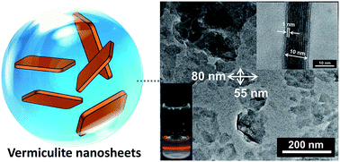 Graphical abstract: Facile synthesis of exfoliated vermiculite nanosheets as a thermal stabilizer in polyvinyl chloride resin