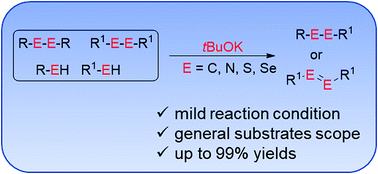 Graphical abstract: tBuOK-triggered bond formation reactions