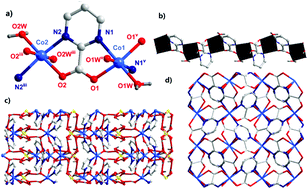 Graphical abstract: A cobalt(ii) chain based on pymca generated in situ from the hydrolysis of 2-cyanopyrimidine: spin canting and magnetic relaxation