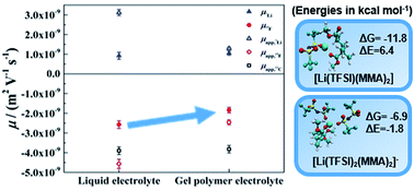 Graphical abstract: Improved lithium ion dynamics in crosslinked PMMA gel polymer electrolyte