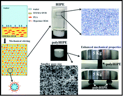 Graphical abstract: A facile fabrication of porous fluoro-polymer with excellent mechanical properties based on high internal phase emulsion templating using PLA as co-stabilizer