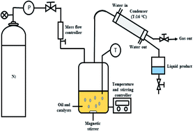 Graphical abstract: Production of green diesel from catalytic deoxygenation of chicken fat oil over a series binary metal oxide-supported MWCNTs