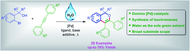 Graphical abstract: Palladium mediated domino reaction: synthesis of isochromenes under aqueous medium