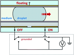 Graphical abstract: A floating top-electrode electrowetting-on-dielectric system