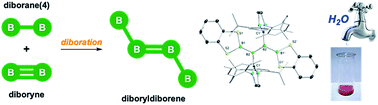 Graphical abstract: Mild synthesis of diboryldiborenes by diboration of B–B triple bonds
