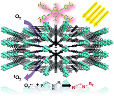 Graphical abstract: Visible-light harvesting pyrene-based MOFs as efficient ROS generators